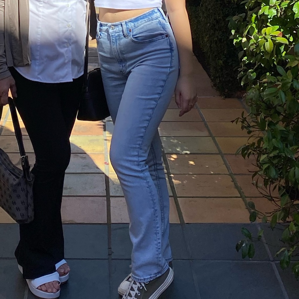 Slim straight jeans